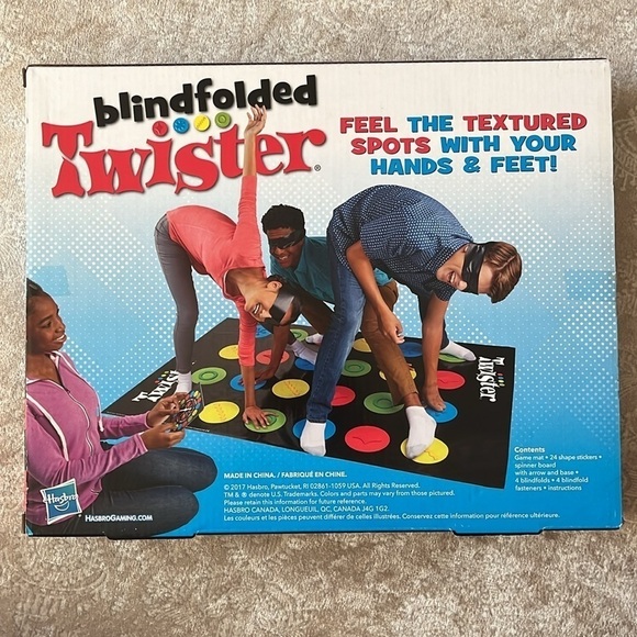 Brand New Blindfolded Twister Game Textured Spots Colorful Fun Party Game - Picture 5 of 10